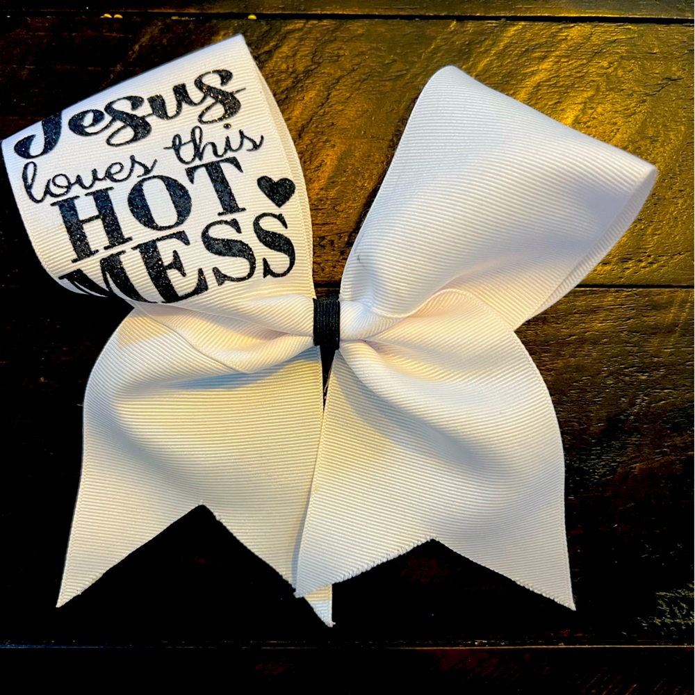 Jesus’ Hot Mess Cheer Bow